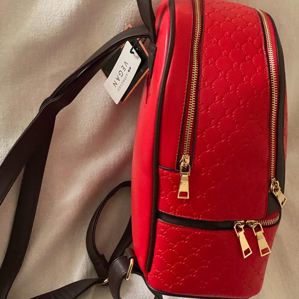Diophy Red Backpack/Matching Wallet - Picture 4 of 7